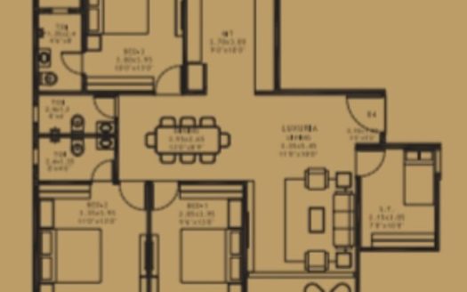 3.5-BHK(Luxuria)-Platinum Parksyde-Sector 30-Kharghar-Navi Mumbai
