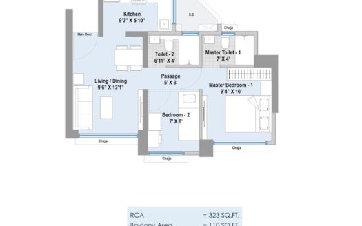 1.5 BHK-Raheja Lunaris-Urban Fit-Juinagar