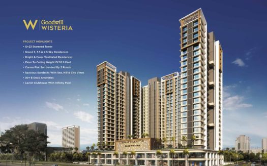 3 BHK – Goodwill Wisteria – Sector 19D – Vashi – Off Palm Beach Road