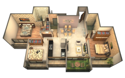 3 BHK – Swaminarayan City – Mothgaon – Dombivli West