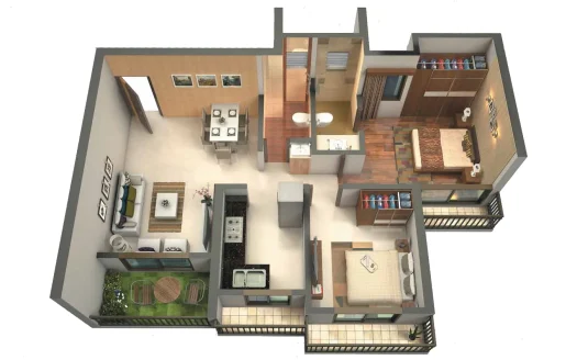 2 BHK – Swaminarayan City – Mothgaon – Dombivli West