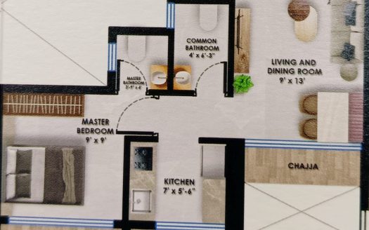 1 BHK – Gami Ved – Sector 18 – Nerul