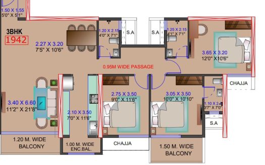 3 BHK – The Royal Bay – Sec 24 – Nerul