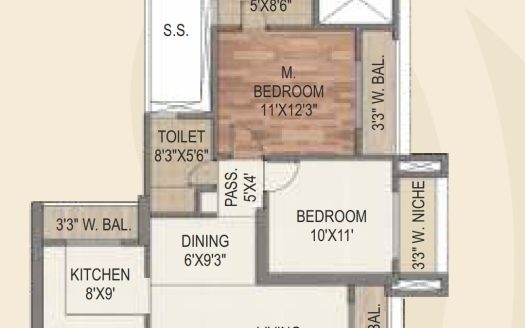 2BHK – Sai World City – Panvel