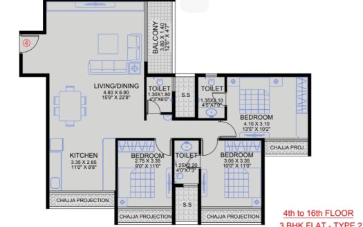3 BHK – Kasturi Regius – Sec 12 – Kharghar