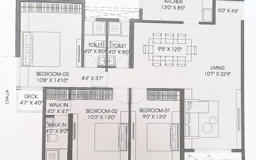 3 BHK – Gami Satyam Palacio – Sec 2 – Kharghar