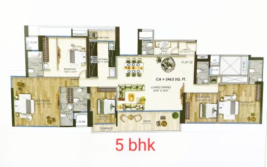 5 BHK – Kamdhenu Crown-Sector 19-Palm Beach Road-Sanpada