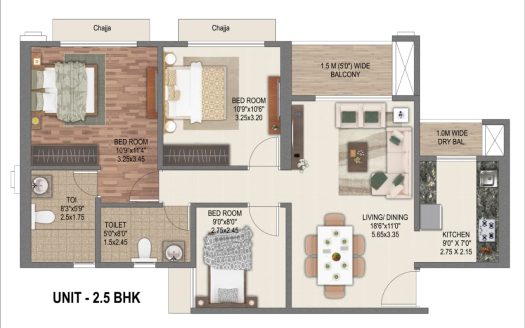 3 BHK – Sai World Dream – Dombivli