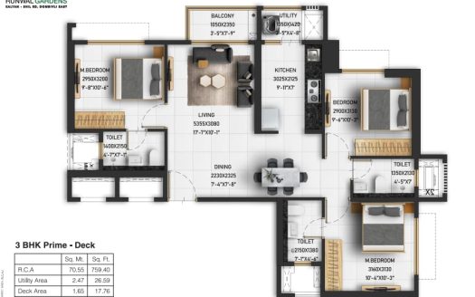 3 BHK – Runwal Garden City – Dombivli – Kalyan Shilphata Road