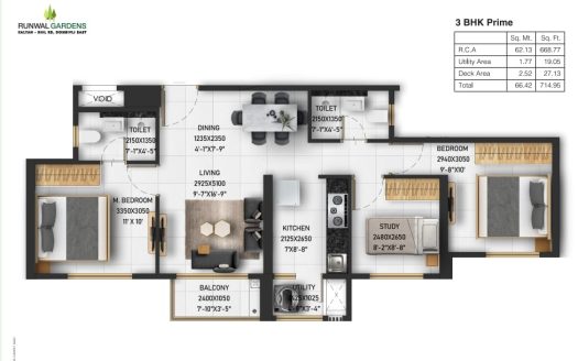 3 BHK – Runwal Garden City – Dombivli – Kalyan Shilphata Road