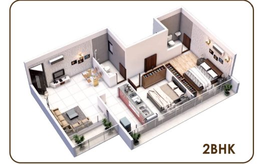 2 BHK – Thakur Emerald – sec 8 – Pushpak Nagar