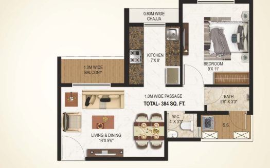 1 Bhk – Today Saubhagyam Gold Rush – Girvali – Panvel West