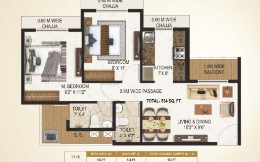 2 Bhk – Today Saubhagyam Gold Rush – Girvali – Panvel West